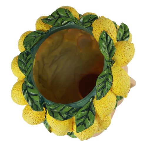 Article Cache-pot buste de femme décoration citron Méditerranée H21,5cm