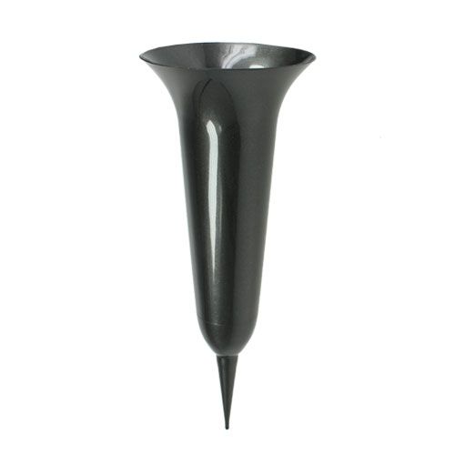 Floristik24 Vase funéraire anthracite 40cm