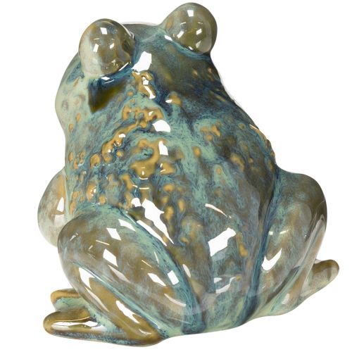 Article Figurine de grenouille, décoration estivale en céramique pour la maison et le balcon, 12 cm, lot de 3.