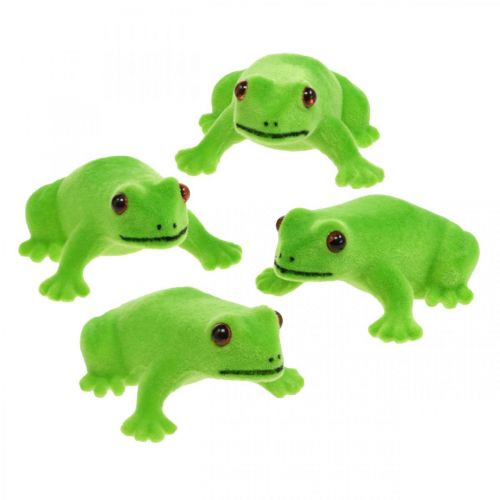 Floristik24 Figurine déco grenouille verte décoration de table décoration d&#39;été 5.5cm 12pcs