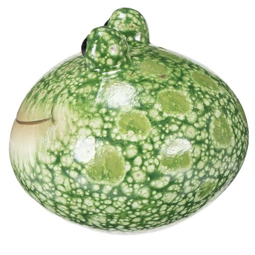 Article Figurine décorative de grenouille pour une décoration ludique de la maison et du jardin, verte, 11 cm, lot de 2