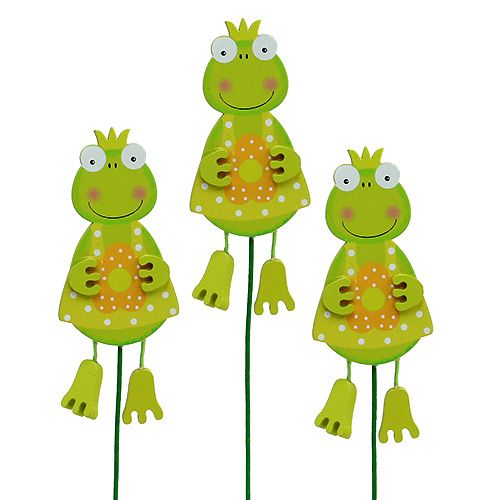 Fille grenouille avec fleur verte 11,5cm 15pcs