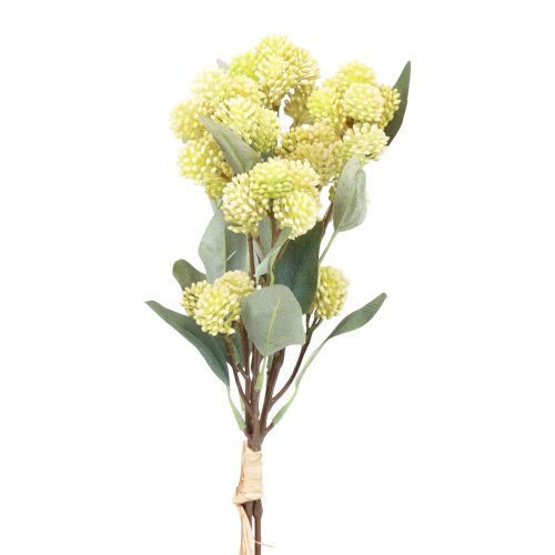 Grosse Poule Vert Sedum Stonecrop Fleurs Artificielles 41cm 3pcs