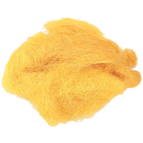 Article Décoration printanière, jaune sisal, laine de sisal 300g
