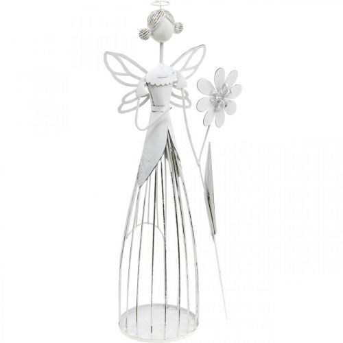 Décoration de printemps, fée des fleurs, lanterne en métal, fée des fleurs avec fleur 34.5cm