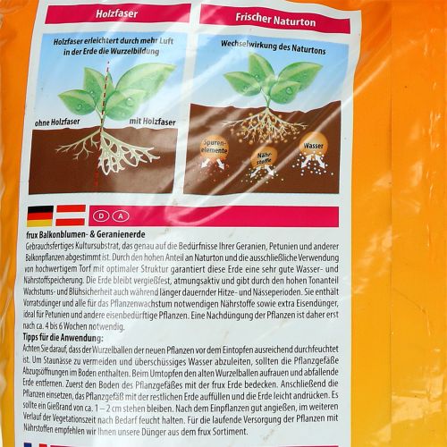 Floristik24 Terreau pour fleurs et géraniums de balcon FRUX 40l
