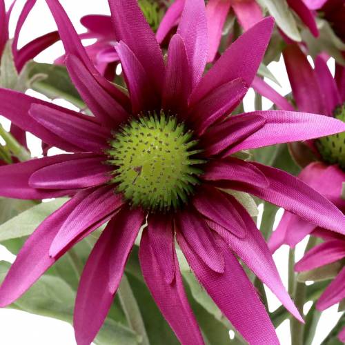 Floristik24 Fleur d'échinacée bruyère artificielle 45cm 3pcs