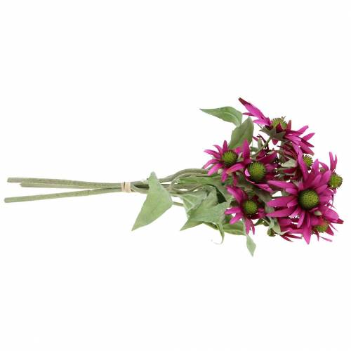 Floristik24 Fleur d'échinacée bruyère artificielle 45cm 3pcs