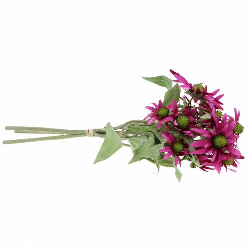 Floristik24 Fleur d&#39;échinacée bruyère artificielle 45cm 3pcs