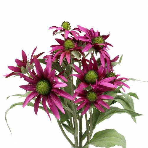 Floristik24 Fleur d&#39;échinacée bruyère artificielle 45cm 3pcs