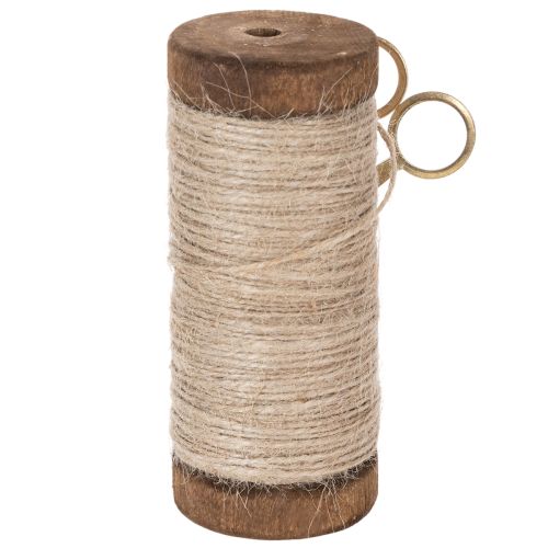 Article Bobine de laine avec ciseaux décoratifs Ø6,5 cm H15 cm (2 pièces) Style vintage