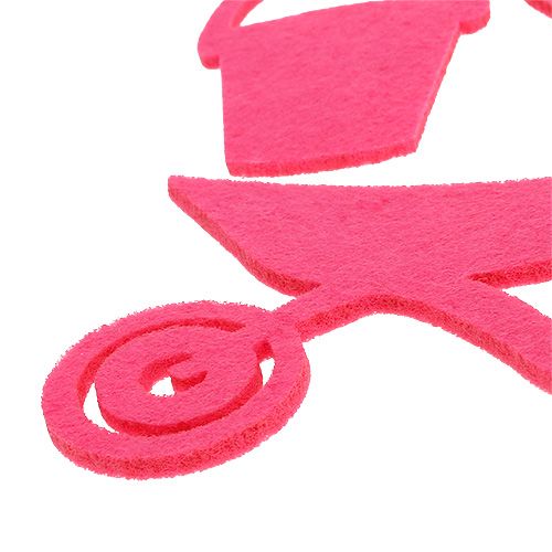 Article Outils de jardin feutre rose 24 pcs
