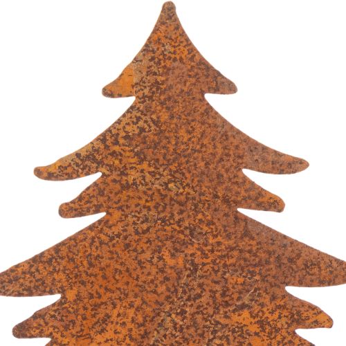 Piquet de jardin, acier patiné, cerf, étoile, sapin, H 10/15 cm, lot de 3 | Floristik24.fr