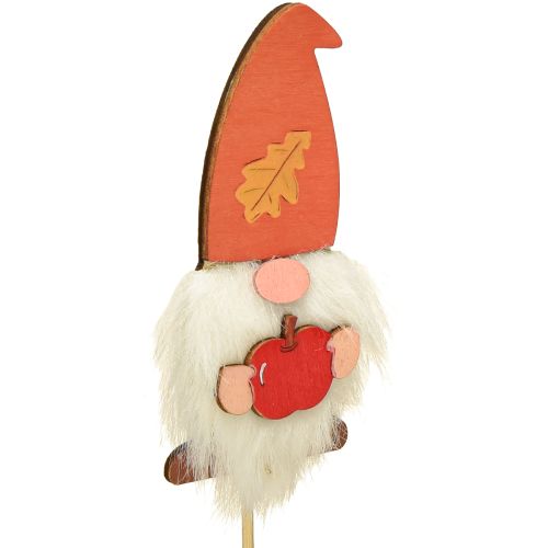 Article Piquets de jardin Gnome Décoration d&#39;automne Bois Assorti 39cm 8 pcs