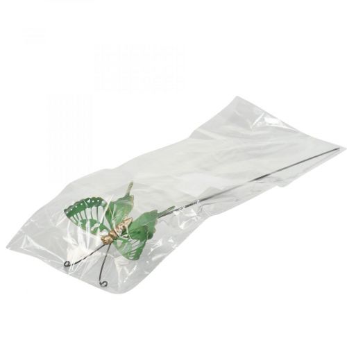 Floristik24 Piquet de Jardin Métal Papillon Vert Or 12x10/46cm