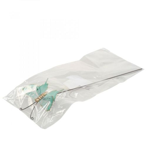 Floristik24 Piquet de jardin métal papillon turquoise or 12×10/46cm