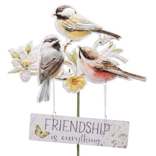 Piquets de jardin en métal oiseaux, piquets de fleurs pour le jardin 84cm