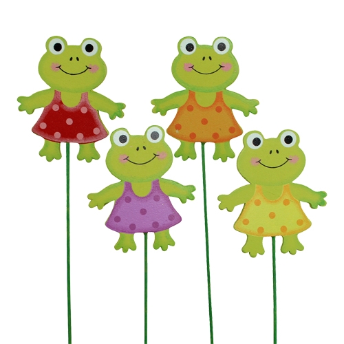 Floristik24 Pique décorative grenouille 7 cm 24 p.