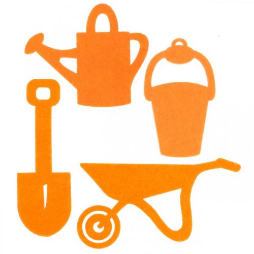 Floristik24 Outil de jardin feutre orange 24 pcs