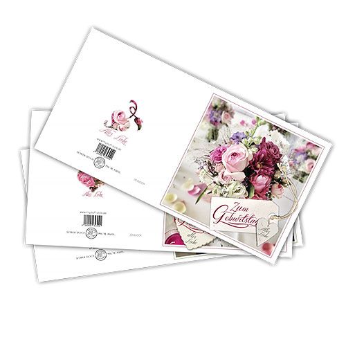 Article Cartes d&#39;anniversaire avec enveloppe 12,5 x 12,5 cm 3pcs