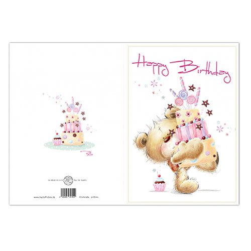 Floristik24 Carte d'anniversaire "Joyeux anniversaire" 5pcs