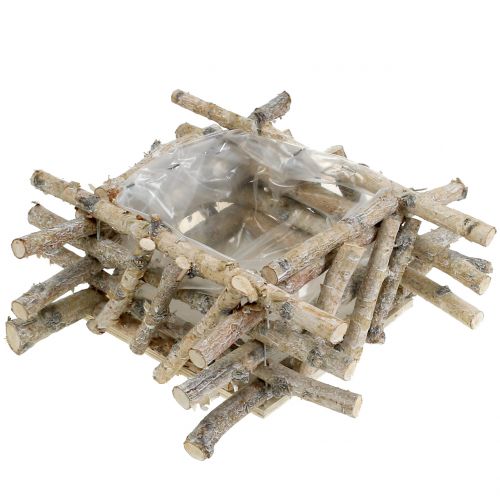 Floristik24 Branches de bouleau blanchies à la chaux 28cm x 28cm H10cm
