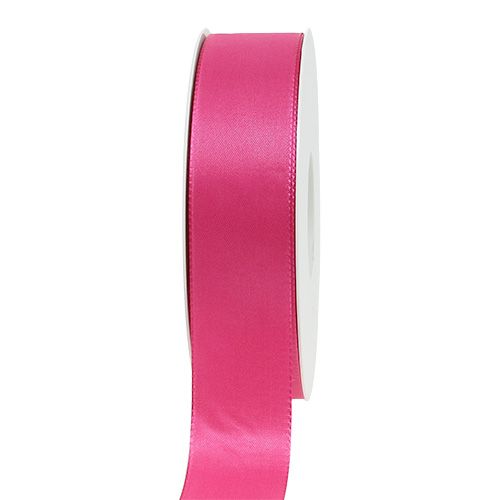 Floristik24 Ruban cadeau et décoration 25 mm x 50 m rose