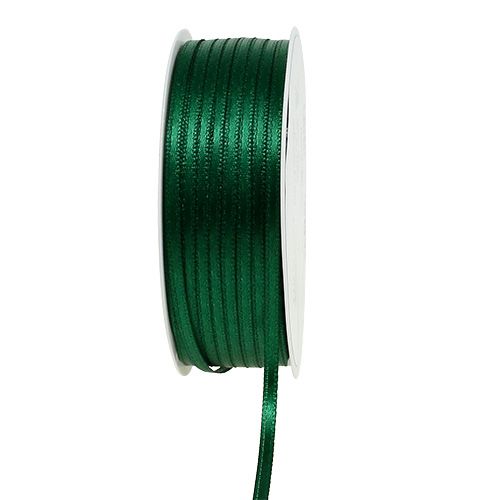 Ruban cadeau et décoration 3 mm x 50 m vert foncé
