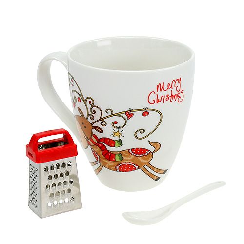 Floristik24 Tasse cadeau avec renne 1p