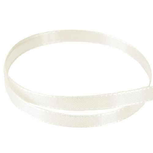 Article Ruban cadeau et décoration crème 8mm 50m