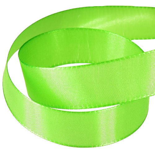 Article Ruban cadeau et décoration vert clair 25 mm 50 m