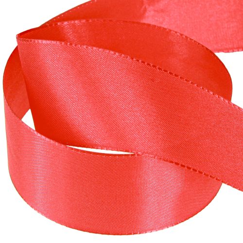 Article Ruban cadeau et ruban décoratif ruban polyester rouge 40mm 50m