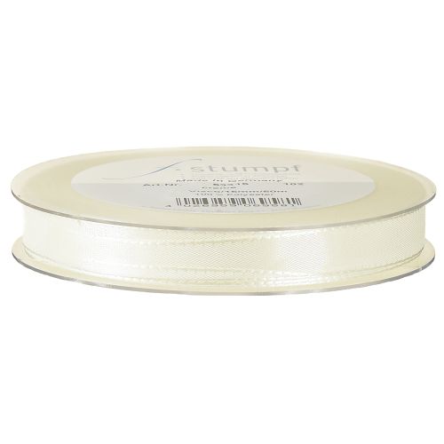 Article Ruban cadeau et décoration ruban taffetas crème 15mm 50m