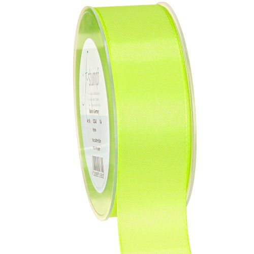 Ruban cadeau décoratif lisière vert citron 40 mm 50 m
