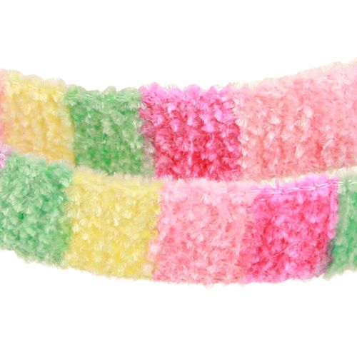 Article Ruban cadeau tissu éponge ruban décoratif rayures colorées 10mm 10m