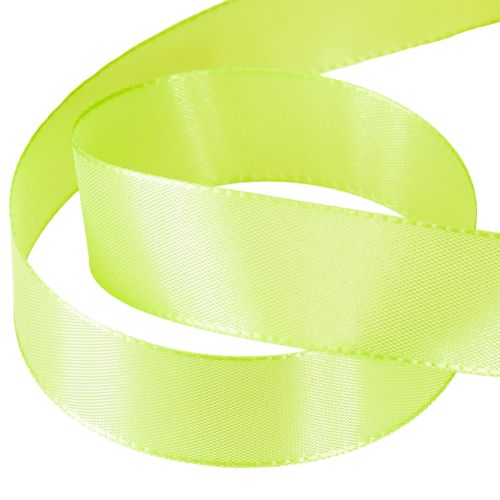 Article Ruban cadeau vert citron 25 mm 50 m