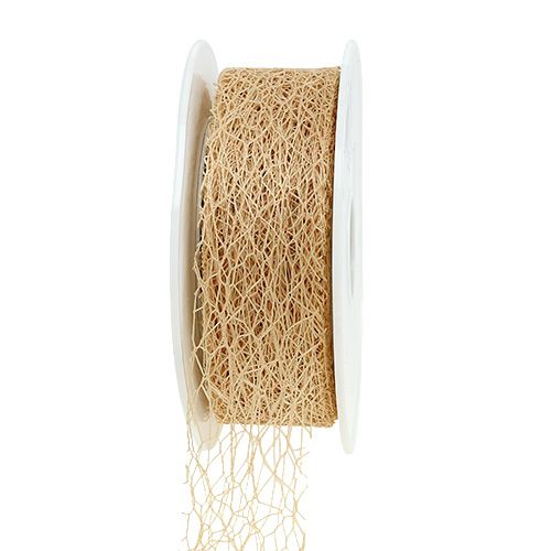 Floristik24 Ruban cadeau caramel 3 cm 10 m