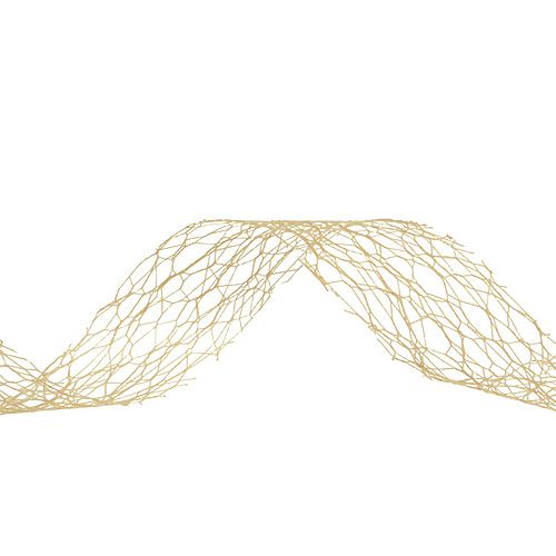 Floristik24 Ruban cadeau caramel 3 cm 10 m