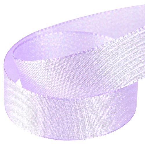 Article Ruban cadeau mica violet ruban décoratif lilas 25mm 20m