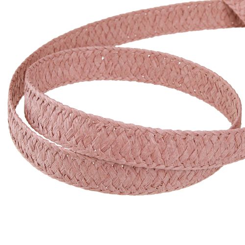 Article Ruban cadeau papier vieux rose ruban de papier tressé 20mm 10m