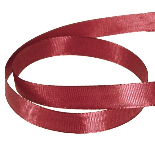 Article Ruban cadeau ruban taffetas ruban décoratif Bordeaux 15mm 50m