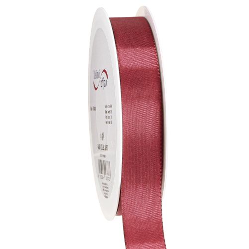 Ruban cadeau ruban taffetas ruban décoratif Bordeaux 25mm 50m