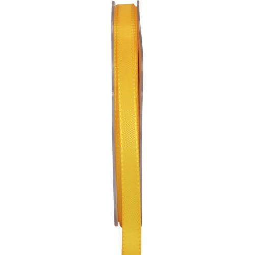 Floristik24 Ruban décoratif cadeau ruban orange lisière 8mm 50m