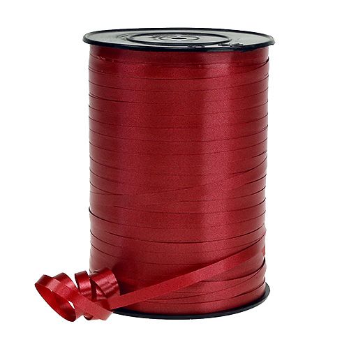 Floristik24 Ruban cadeau rouge foncé 5mm 500m