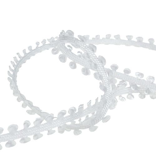 Article Ruban cadeau blanc 8mm 20m