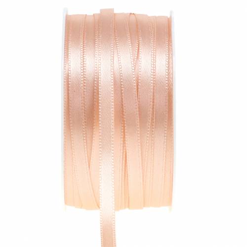 Floristik24 Ruban cadeau et décoration saumon 6mm 50m
