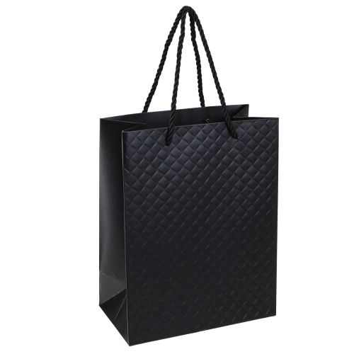 Floristik24 Sac cadeau sac cadeau noir 18×10×23cm 1 pièce