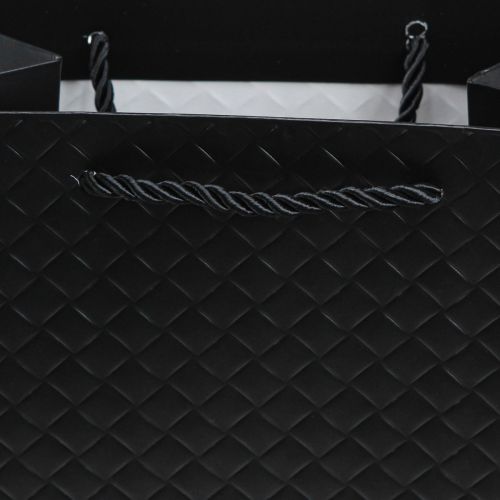 Article Sac cadeau sac cadeau noir 18×10×23cm 1 pièce