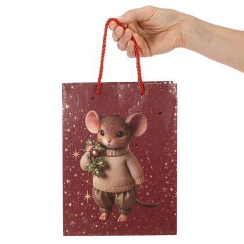 ProductNameLot de 2 sacs cadeaux de Noël à souris et étoiles, beige et rouge, 18 x 8 x 24 cm/ProductName
ProductDescription<h2>Sacs cadeaux de Noël à souris et étoiles pour emballer des présents</h2>
<p>Ce lot comprend deux sacs cadeaux de Noël assortis, | Floristik24.fr