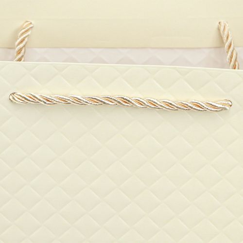 Article Sac cadeau sac cadeau en papier crème 26×12×32cm 1 pièce